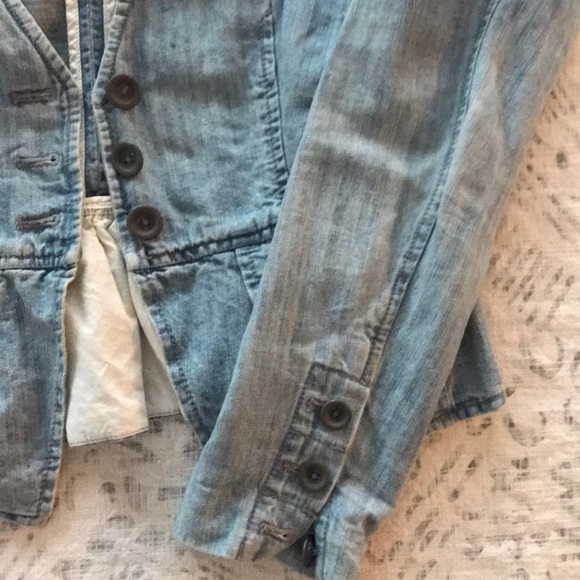 Juicy Couture Denim Peplum Jacket - Picture 2 of 3